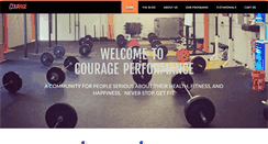 Desktop Screenshot of courageperformance.com