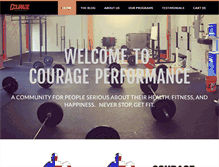 Tablet Screenshot of courageperformance.com